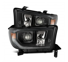 Фары Toyota Tundra 2007-2013 и Toyota Sequoia 2008-2017 Alpharex галоген плюс светодиод серии G2 PRO Alpha Black (без электрокорректра)