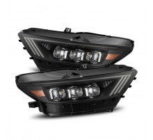 Фары Ford Mustang 15-17 и Mustang Shelby 18-20 GT350 GT500 светодиодные серия NOVA цвет Black