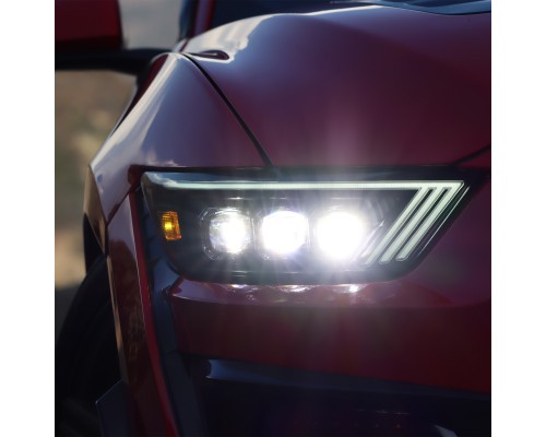 Фары Ford Mustang 2015-2017 и Mustang Shelby 2018-2020 GT350 GT500 светодиодные серия NOVA цвет Black Фары Ford Mustang 2015-2017 и Mustang Shelby 2018-2020 GT350 GT500 светодиодные серия NOVA цвет Black