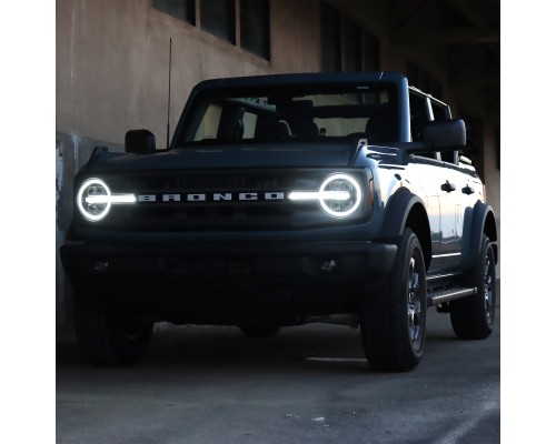 Фары для 21-23 Ford Bronco и 22-23 Ford Bronco Raptor светодиодные серии NOVA цвет Black Фары для 21-23 Ford Bronco и 22-23 Ford Bronco Raptor светодиодные серии NOVA цвет Black