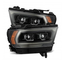 Фары Ram 1500 19-24 линзованные галогенные (MK2 2500 Style) PRO цвет Alpha-Black