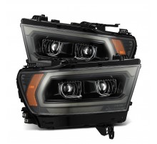 Фары Dodge Ram 1500 2019-2024 светодиодные серии LUXX (2500 MK2 стиль) цвет Alpha-Black