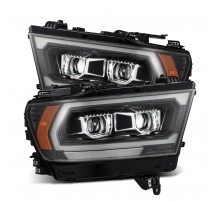 Фары Dodge Ram 1500 2019-2024 светодиодные серии LUXX (2500 MK2 стиль) цвет Black