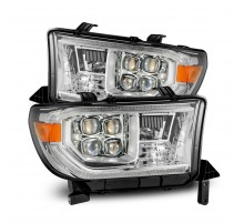 Фары Toyota Tundra 2007-2013 и Toyota Sequoia 2008-2017 светодиодные серии NOVA MK2 Chrom (с электрокорректором)