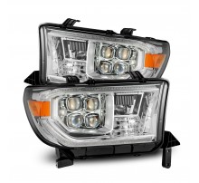 Фары Toyota Tundra 2007-2013 и Toyota Sequoia 2008-2017 светодиодные серии NOVA MK2 Chrom (с электрокорректором)
