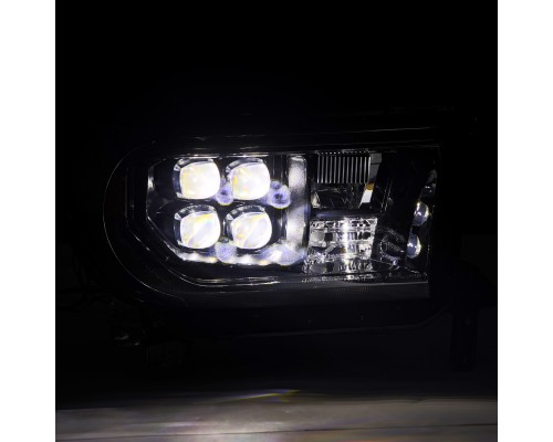 Фары Toyota Tundra 07-13 и Toyota Sequoia 08-17 светодиодные серии NOVA MK2 Alpha Black с электрокорректором Фары Toyota Tundra 07-13 и Toyota Sequoia 08-17 светодиодные серии NOVA MK2 Alpha Black с электрокорректором