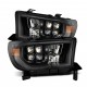 Фары Toyota Tundra 07-13 и Toyota Sequoia 08-17 светодиодные серии NOVA MK2 Alpha Black с электрокорректором