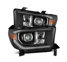 Фары Toyota Tundra 2007-2013 и Toyota Sequoia 2007-2017 светодиодные G2 LUXX серия цвет Black (c электрокорректором)