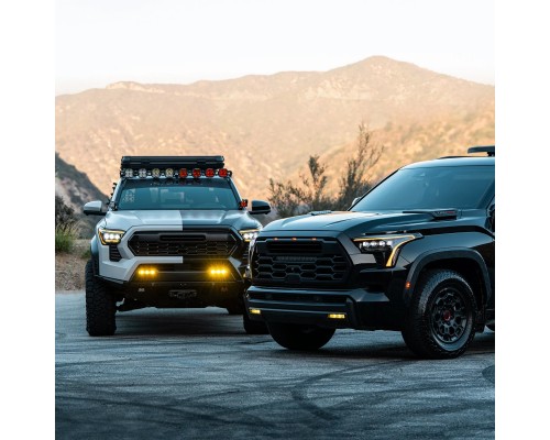Противотуманные фары 24-25 Toyota Tacoma / 22-25 Tundra/Sequoia / 25 4Runner двухцветные светодиодные Противотуманные фары 24-25 Toyota Tacoma / 22-25 Tundra/Sequoia / 25 4Runner двухцветные светодиодные