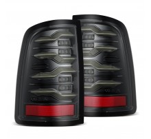 Задние фонари Dodge Ram 09-18 и Ram 1500 Classic 18-24 серия LUXX светодиодные с желтым поворотником цвет Alpha-Black