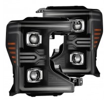 Фары Ford F250 F350 F450 Super Duty 20-22 светодиодные серия LUXX MKII цвет Black