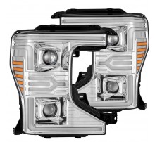 Фары Ford F250 F350 F450 Super Duty 20-22 светодиодные серия LUXX MKII цвет Chrom