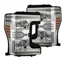Фары Ford F250 F350 F450 Super Duty 17-19 светодиодные серия NOVA MKII цвет Chrom