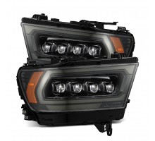 Фары Dodge Ram 1500 2019-2024 светодиодные серии NOVA (2500 MK2 стиль) цвет Alpha-Black