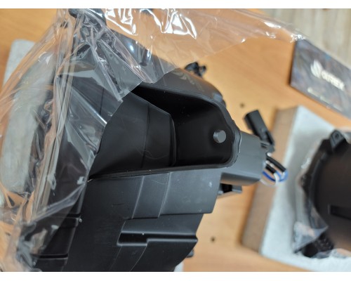 Фары Jeep Wrangler JL 2018-2025 и Jeep Gladiator JT 2019-2025 светодиодные серия NOVA цвет Alpha-black