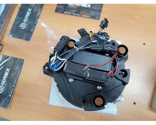 Фары Jeep Wrangler JL 2018-2025 и Jeep Gladiator JT 2019-2025 светодиодные серия NOVA цвет Alpha-black