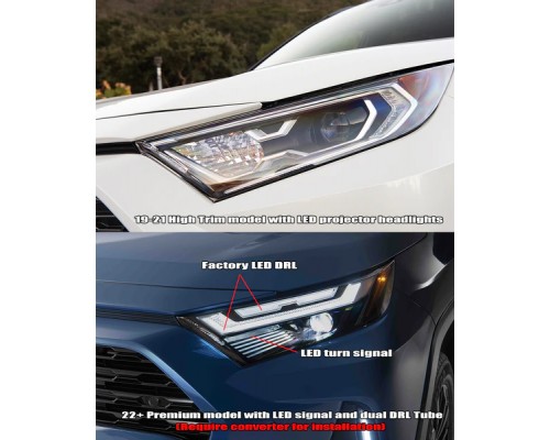 Фары Toyota RAV4 2019-2025 (дорогая комплектация) светодиодные серии NOVA цвет Alpha-Black Фары Toyota RAV4 2019-2025 (дорогая комплектация) светодиодные серии NOVA цвет Alpha-Black