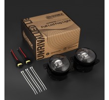 Противотуманные фары Chrysler Dodge Hummer Jeep  двухцветные светодиодные 