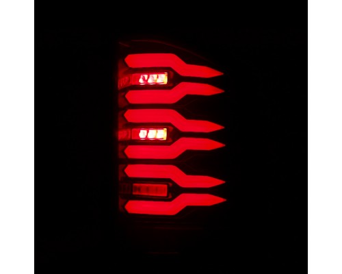 07-13 Chevy Silverado LUXX-Series LED Tail Lights Black-Red 07-13 Chevy Silverado LUXX-Series LED Tail Lights Black-Red