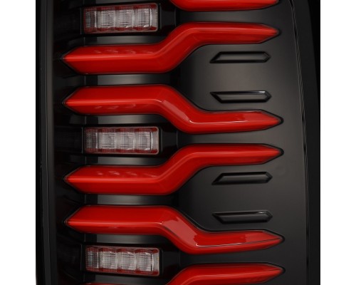 Задние фонари GMC Sierra 1500/2500HD/3500HD 2014-2018 без спарки серии LUXX цвет Black-Red Задние фонари GMC Sierra 1500/2500HD/3500HD 2014-2018 без спарки серии LUXX цвет Black-Red