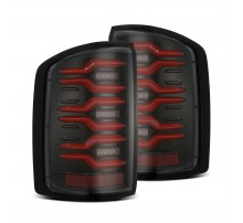 Задние фонари GMC Sierra 1500/2500HD/3500HD 14-18 без спарки серии LUXX  Black-Red 