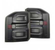 Задние фонари Toyota Land Cruiser LC250 24-26  светодиодные с желтым поворотником серии NOVA Prismatic цвет Black Smoke