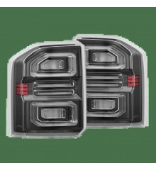 Задние фонари Toyota Land Cruiser LC250 24-26  светодиодные с желтым поворотником серии NOVA Prismatic цвет Black Clear
