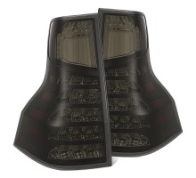 Задние фонари Luxus GX460 14-23 светодиодные с желтым поворотником серии PRO цвет Alpha-Black