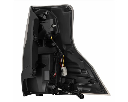 Задние фонари Luxus GX460 2014-2023 светодиодные с желтым поворотником серии PRO цвет Black