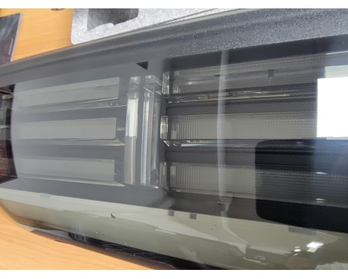 Задние фонари Toyota Tacoma 2005-2015 светодиодные с желтым поворотником серия NOVA цвет Alpha-Black 