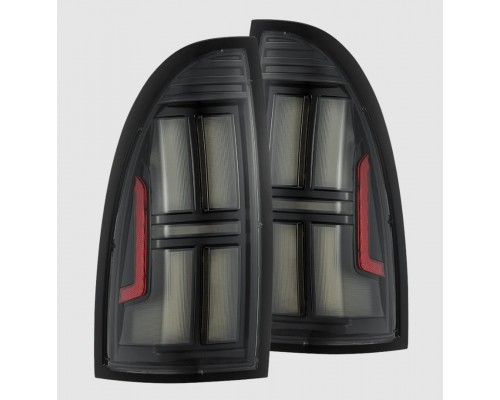 Задние фонари Toyota Tacoma 2005-2015 светодиодные с желтым поворотником серия NOVA цвет Black Задние фонари Toyota Tacoma 2005-2015 светодиодные с желтым поворотником серия NOVA цвет Black