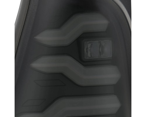 Задние фонари Toyota 4Runner 2003-2009 светодиодные с желтым поворотником серии LUXX цвет Black 