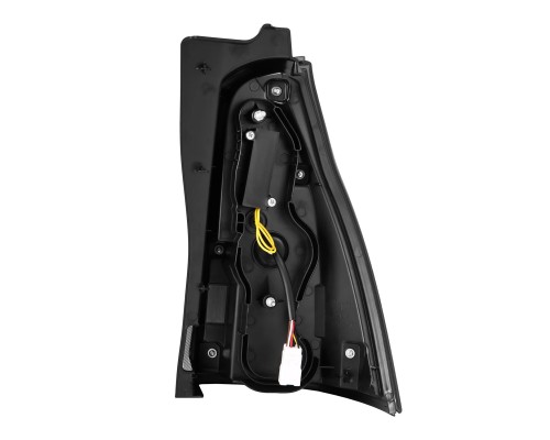 Задние фонари Toyota 4Runner 2003-2009 светодиодные с желтым поворотником серии LUXX цвет Alpha-Black 