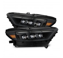 Фары Ford Mustang 15-17 и Mustang Shelby 18-20 GT350 GT500 светодиодные серия NOVA MK2 цвет Alpha-Black