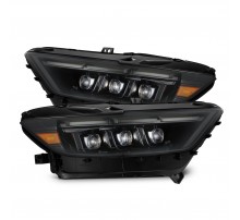 Фары Ford Mustang 15-17 и Mustang Shelby 18-20 GT350 GT500 светодиодные серия NOVA MK2 цвет Alpha-Black