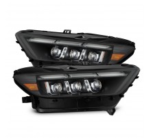 Фары Ford Mustang 15-17 и Mustang Shelby 18-20 GT350 GT500 светодиодные серия NOVA MK2 цвет Black