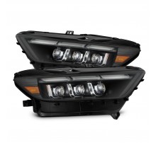 Фары Ford Mustang 15-17 и Mustang Shelby 18-20 GT350 GT500 светодиодные серия NOVA MK2 цвет Black