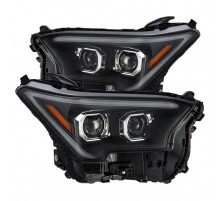 Фары Toyota Tacoma 24-26 и Toyota 4Runner 25-26 светодиодные серии LUXX цвет Black