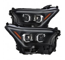 Фары Toyota Tacoma 24-26 и Toyota 4Runner 25-26 светодиодные серии LUXX цвет Black