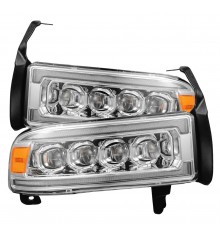 Фары Dodge Ram 1994-2002 светодиодные серии NOVA цвет Chrom