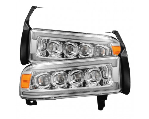 Фары Dodge Ram светодиодные 1994-2002 серии NOVA цвет Chrom