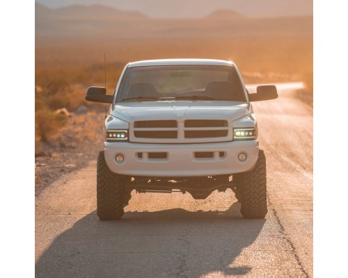 Фары Dodge Ram светодиодные 1994-2002 серии NOVA цвет Chrom