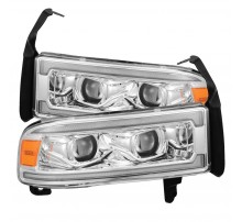 Фары Dodge Ram 1994-2002 светодиодные серии LUXX цвет Chrom