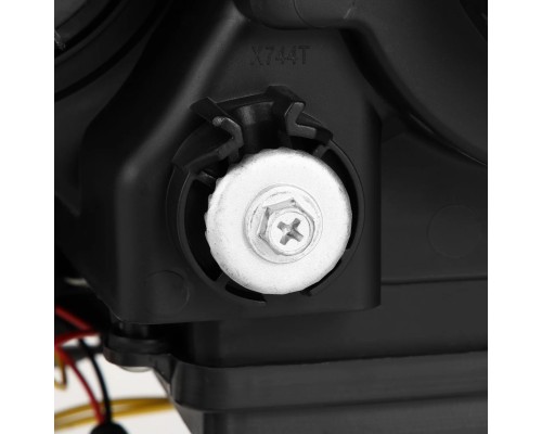 Фары Toyota 4Runner 2003-2009 галогенные серия PRO цвет Alpha-Black