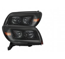 Фары Toyota 4Runner 2003-2009 галогенные серия PRO цвет Alpha-Black