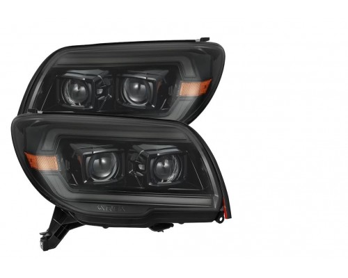Фары Toyota 4Runner 2003-2009 галогенные серия PRO цвет Alpha-Black
