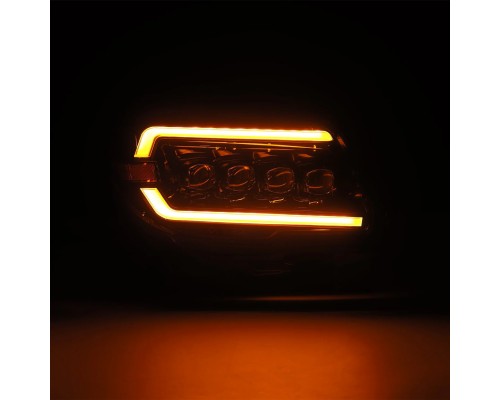 Фары Toyota 4Runner 2003-2009 светодиодные серия NOVA цвет Alpha-Black