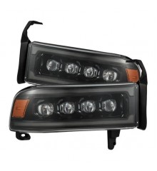 Фары Dodge Ram 1994-2002 светодиодные серии NOVA цвет Alpha-Black