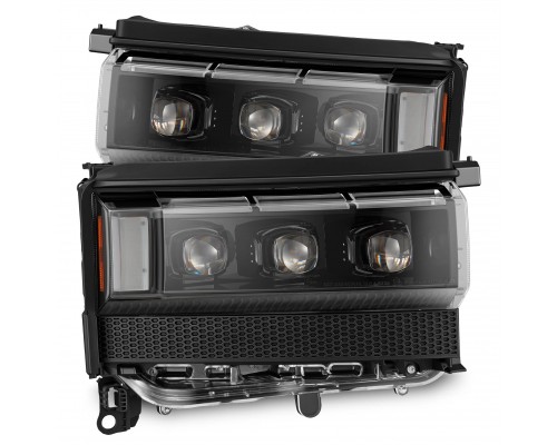 Фары Toyota Land Cruiser LC250 2024-2026 светодиодные серия NOVA цвет Alpha-Black