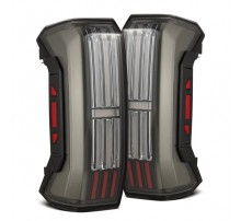 Задние фонари Toyota Tundra 22-25 с желтым поворотником серия NOVA Prismatic Alpha-Black